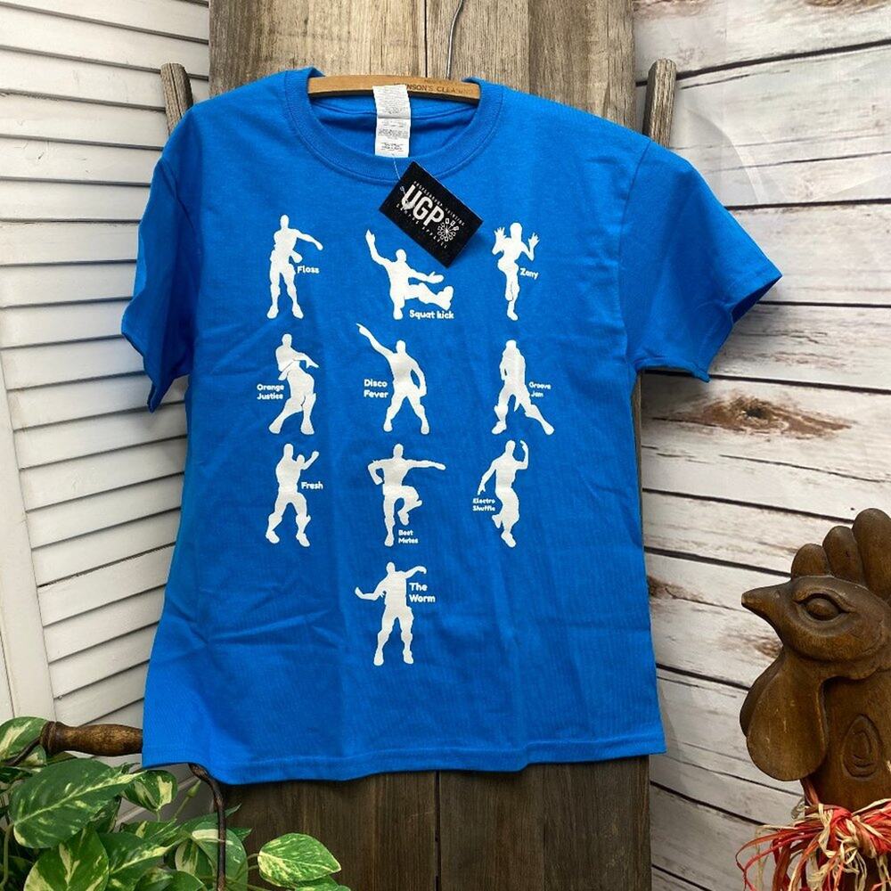UGP Campus Apparel Emote Dances Youth Tee Tshirt Boy Girl Dance Moves Worm NWT